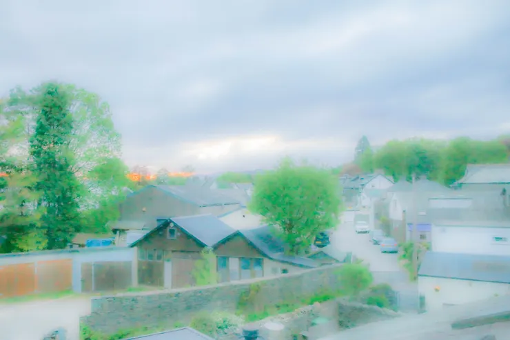 從民宿房間看出去的溫德米爾一景