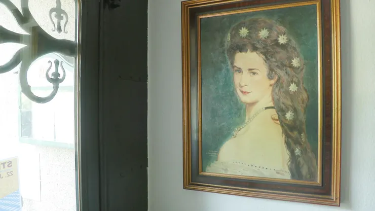 ▲奧地利皇后茜茜公主的畫像。