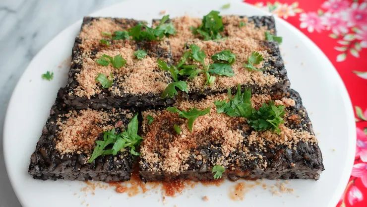 黑芝麻口味智慧糕