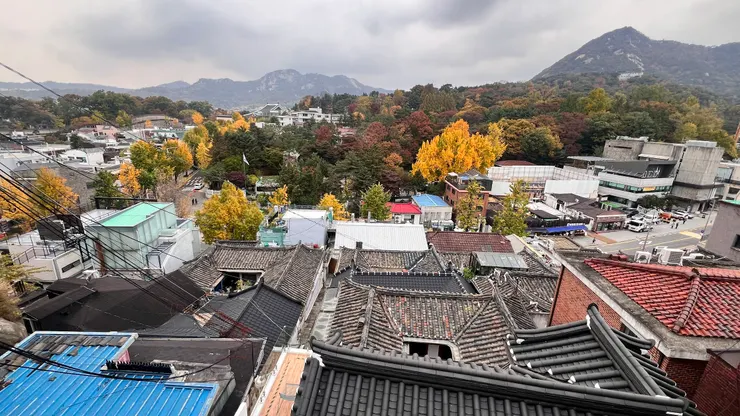 從高處眺望韓屋村