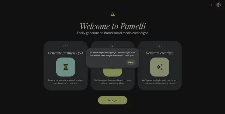 您好!目前需求量較大,Pomelli 的製作時間會比平常更長。謝謝。