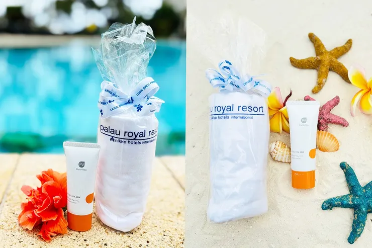 圖說：璞若美得與帛琉老爺大酒店跨海合作，透過海洋友善的「輕透亮采防禦乳」在南太平洋開啟一場守護海洋遺產的純淨行動。（資料來源：帛琉老爺大酒店）