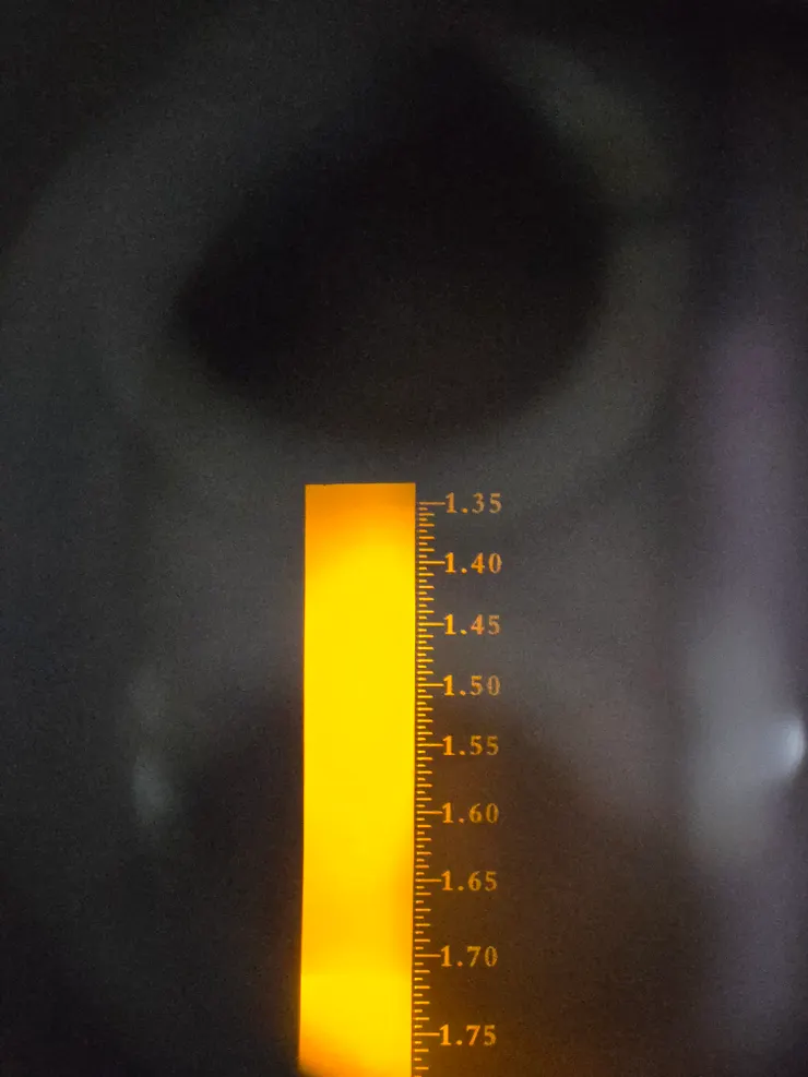 讀取折射儀刻度