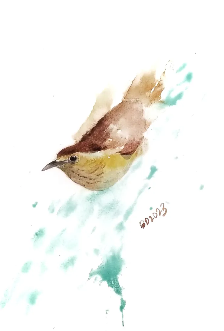 最後畫出來的紋胸巨鶥