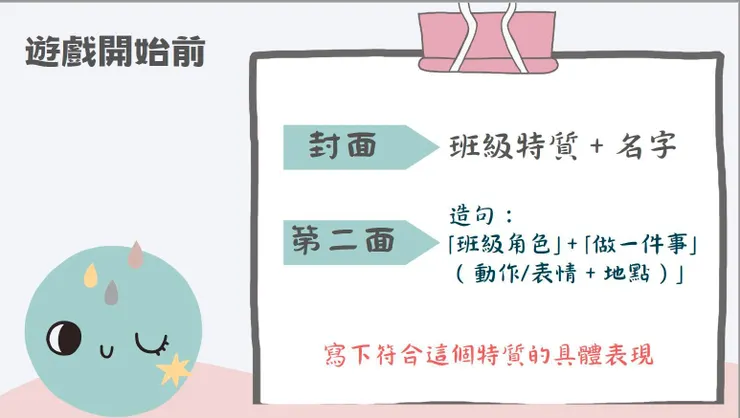 八格小書每頁的說明與註記（要一頁一頁示範，才有辦法進行）😅😅