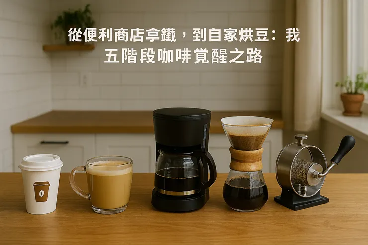 從便利商店拿鐵，到自家烘豆：我的五階段咖啡覺醒之路