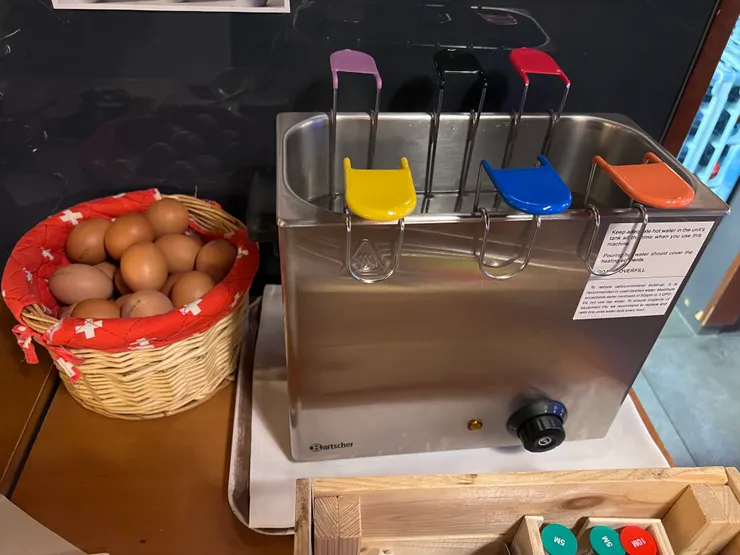 可以自己決定要幾分熟的蛋