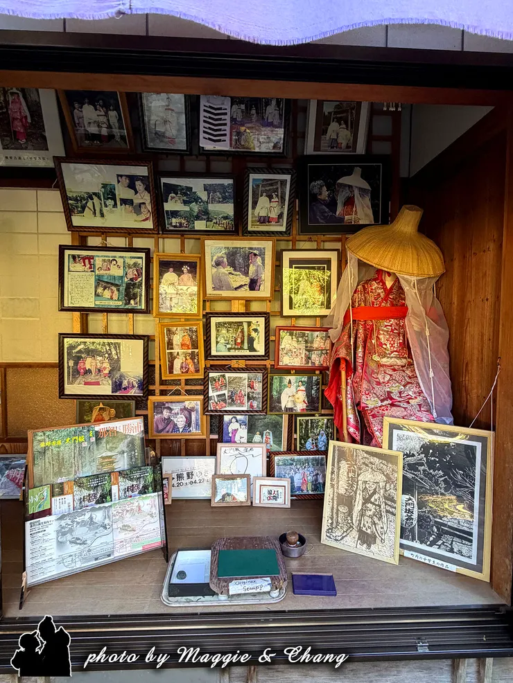 提供平安時代參拜服裝租借服務,讓遊客能更沉浸於古道體驗中