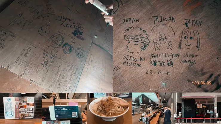 令人驚喜的天花板畫與Masaya的拉麵小店