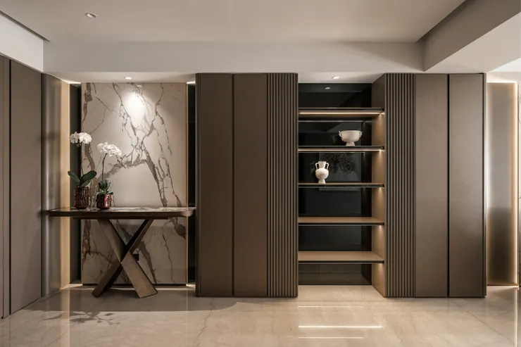 電箱隱藏前VS隱藏後，作品呈現：綠翡翠，點我觀看完整作品