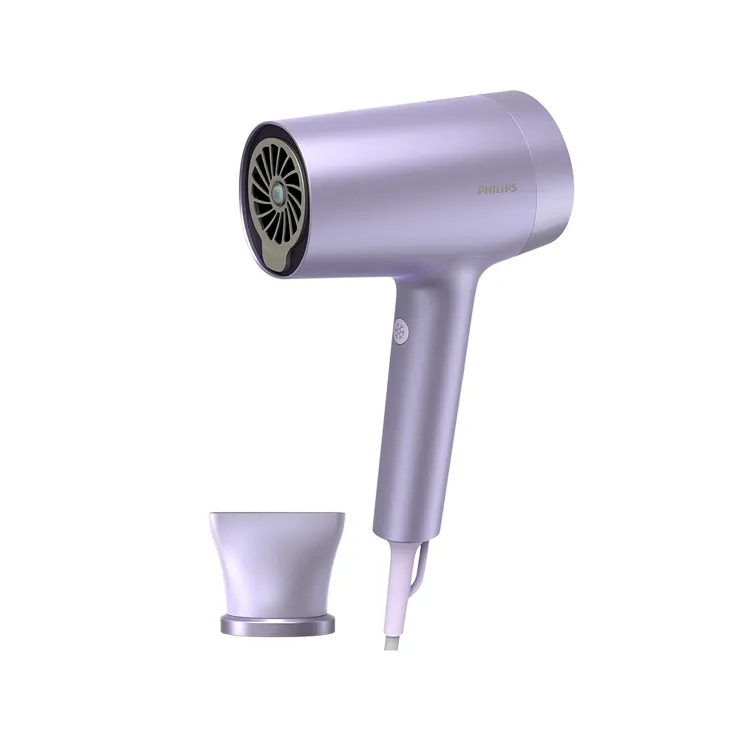 Philips飛利浦 水光感護色溫控負離子吹風機(霧銀紫) BHD720/01