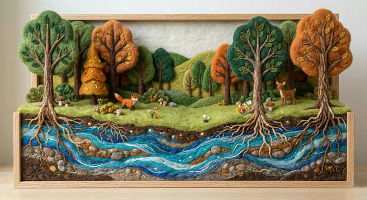 想像一下這個風景就是你的身體