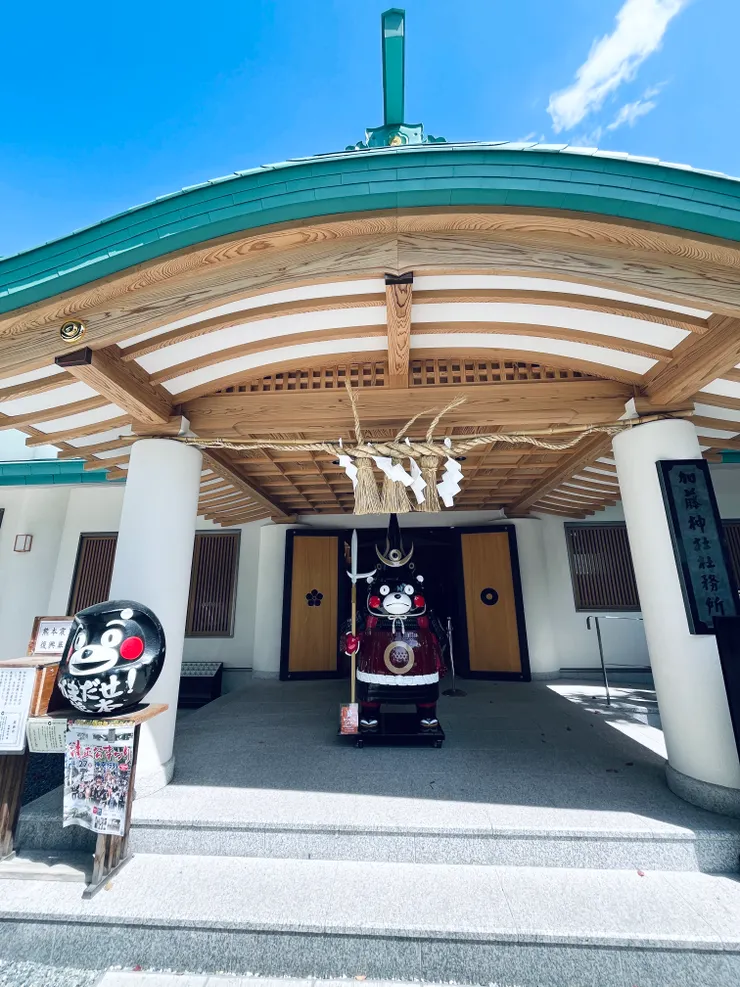 在加藤神社裡面的熊本熊