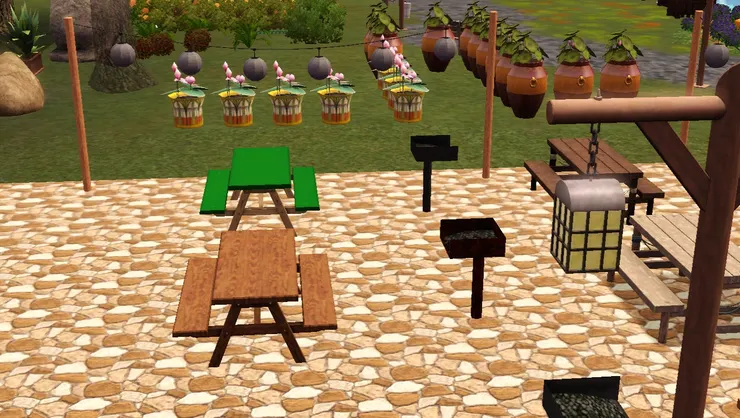 我希望這個公園不只得自然景觀，還能讓市民在假日輕鬆一下，便設立了燒烤區。