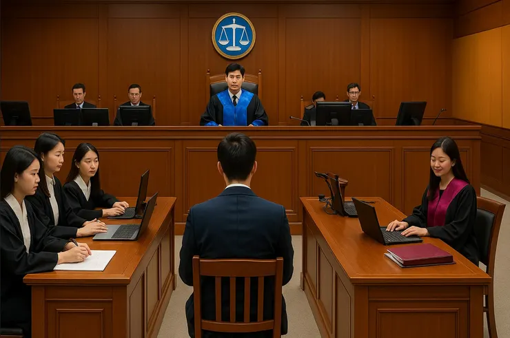 AI生模擬法庭圖