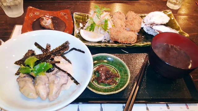 日本廣島必吃美食產地直送廣島牡蠣與日式定食