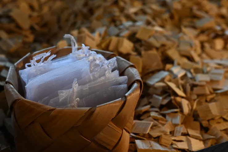 ヒバ舒眠袋／照片來源：NANA濕婦