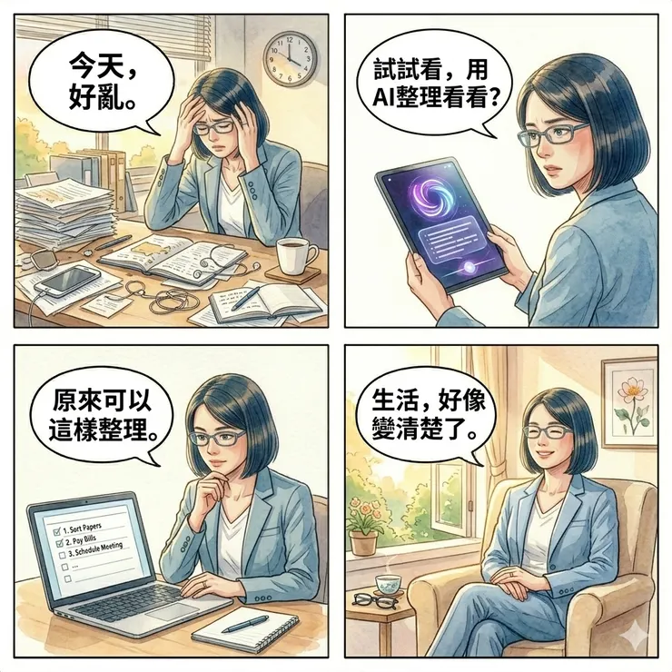 第一次用AI整理生活：我把混亂的一天變清楚了
