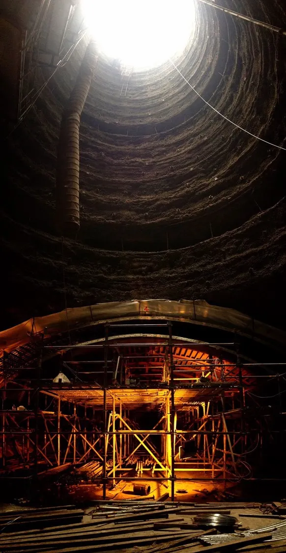 圖片來源：王豐仁 理事長 提供 / 同仁拍攝的南化水庫豎井