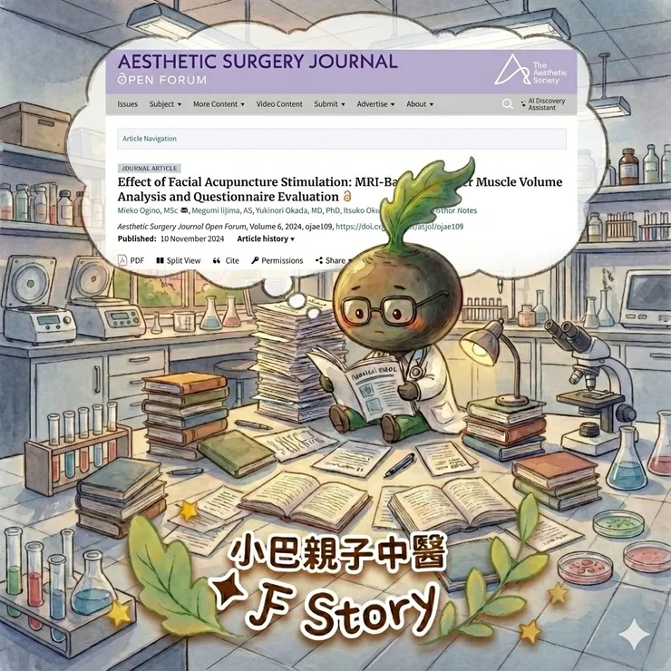 顏面針灸美顏針理論基礎示意圖