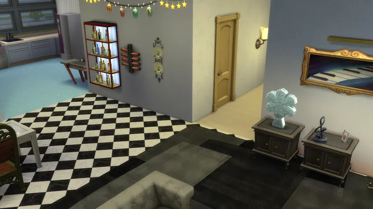 飯廳跟客廳的裝飾品各不盡相同，配合各自的環境。