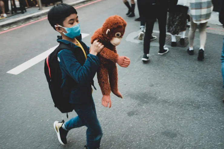 在接近的地點，我又拍到另一隻猴子！