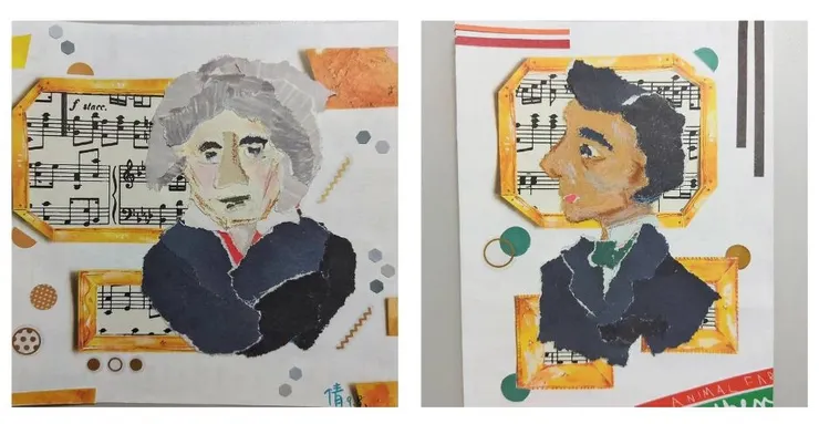 最後附上我的「即興又不是即興-音樂家」的拼貼