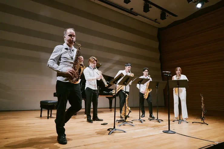 長年合作的累積，讓Geiss與米特之間建立起深厚默契，此次《Love to be with you》為雙方創作關係的全新展現。（圖／MIT米特薩克斯風重奏團提供）