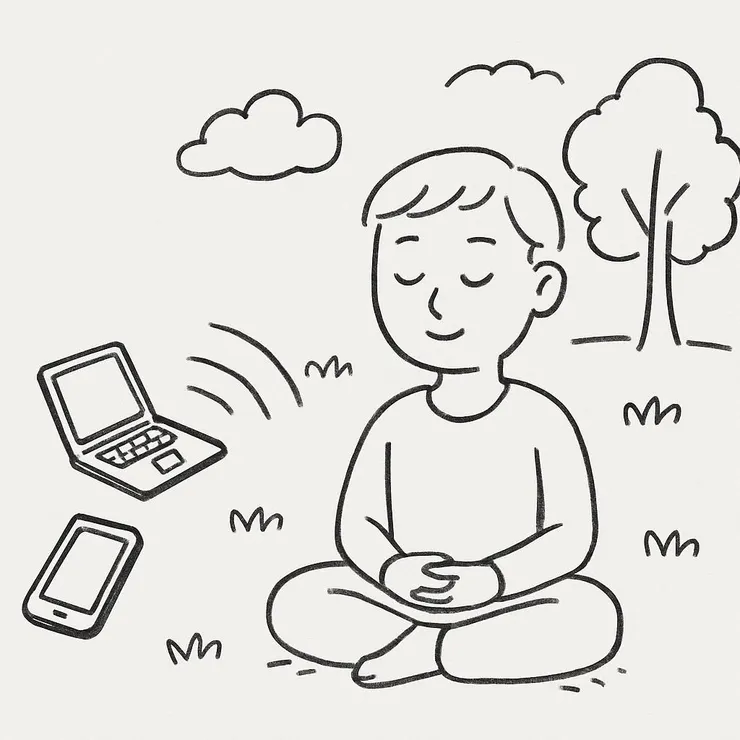 數位齋戒 : 沒必要就從手機電腦登出