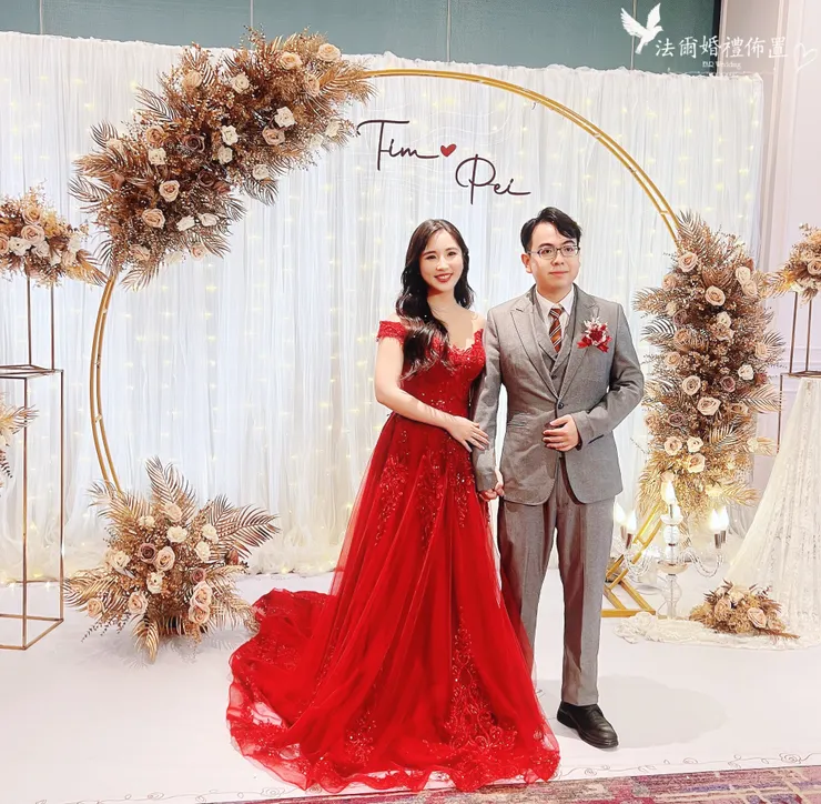 台南婚禮佈置-福爾摩沙酒店-湖光廳-璀璨金