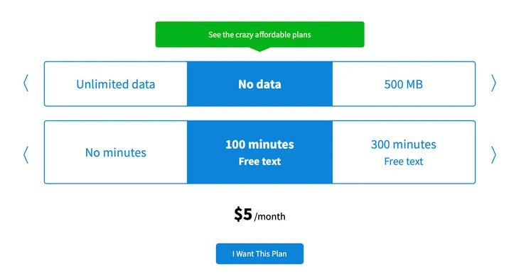 沒有 Data ，100 分鐘通話的方案