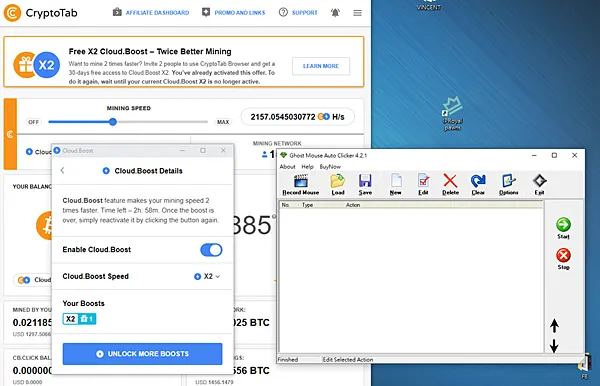 (2021.10更新)Ghost Mouse Auto Clicker 網路賺錢 被動收入 教學