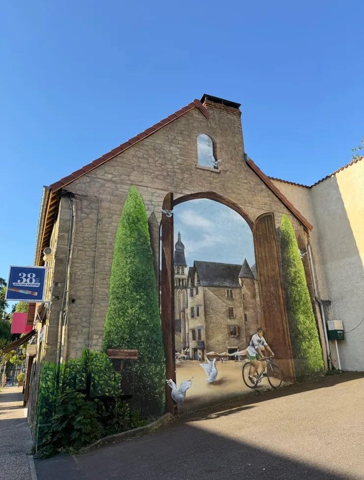 去租車公司的路上，好美麗的壁畫