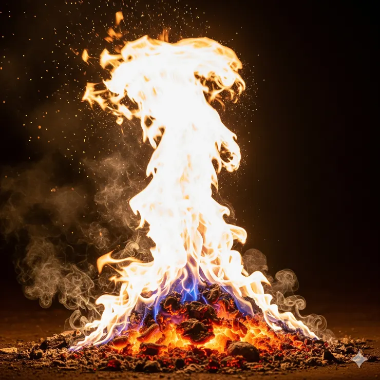 那不是營火的溫暖，而是一種更猛烈、更私人的渴望