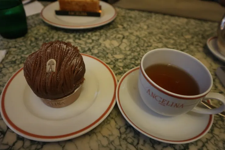 Angelina的蒙布朗與蒙布朗紅茶，契合度百分百