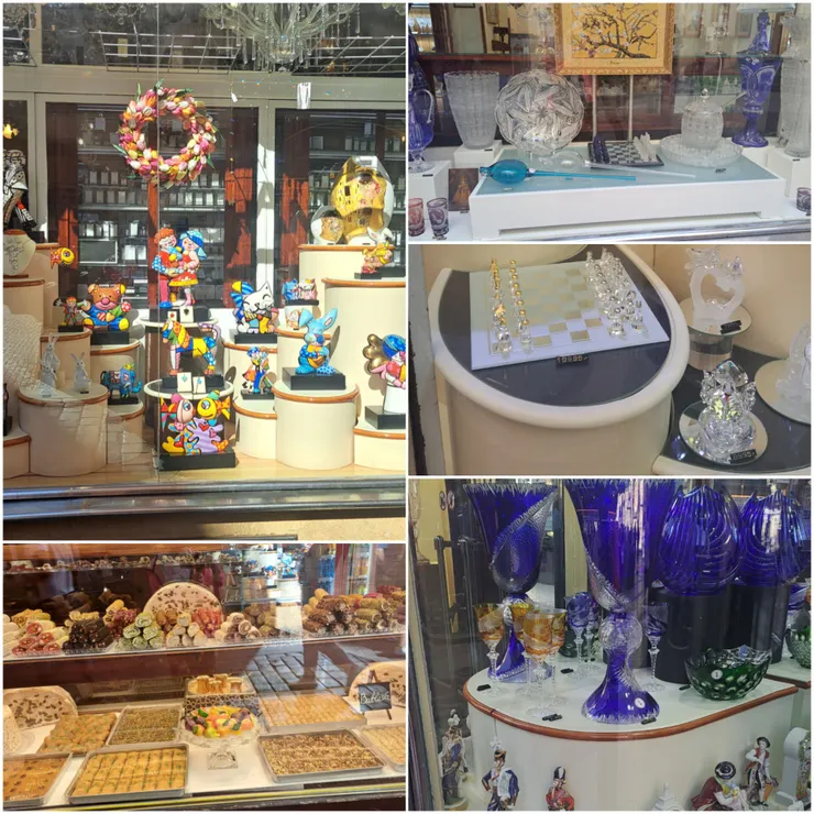 捷克特產 藝術手工玻璃..櫥窗都很藝術