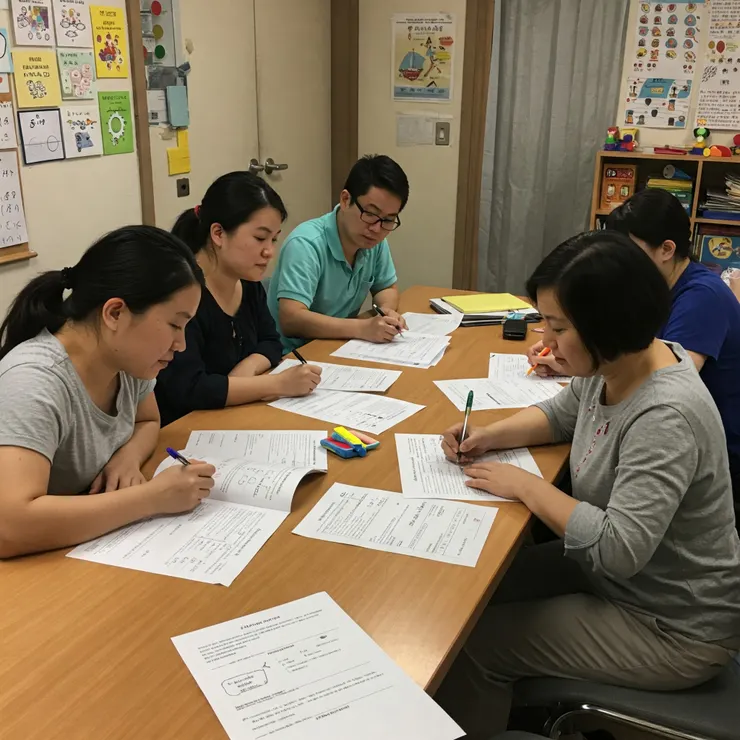 家長積極參與 IEP 會議，與老師、特教老師、治療師等專業人士圍坐在一起，共同為孩子打造一份專屬的教育計畫，細心設定每一個可行的學習目標，就像為孩子量身訂製一套學習方案。