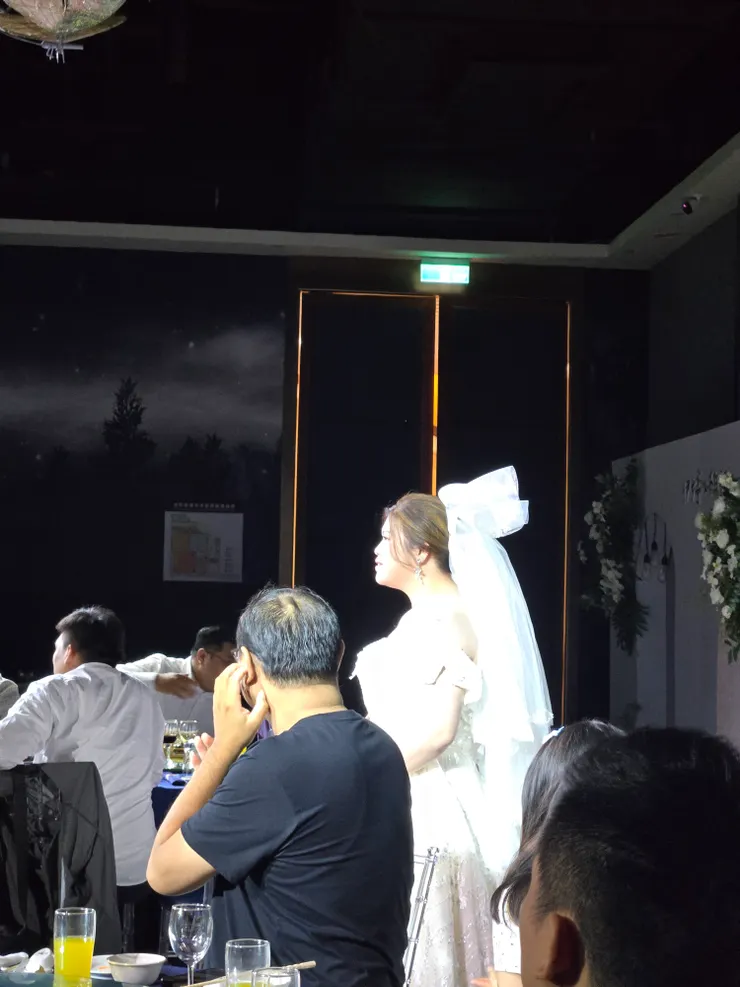 看看我美美外甥女的白紗