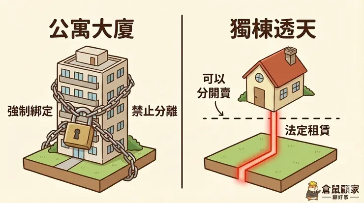 公寓大廈vs獨棟透天