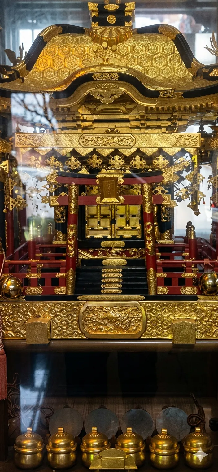 原本屬於新莊神社的兩座日本式神轎之大神轎。