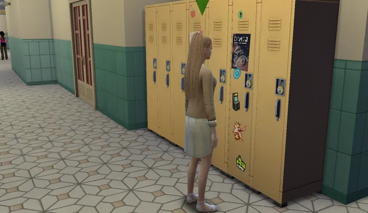 櫃子裝飾很中性 XD