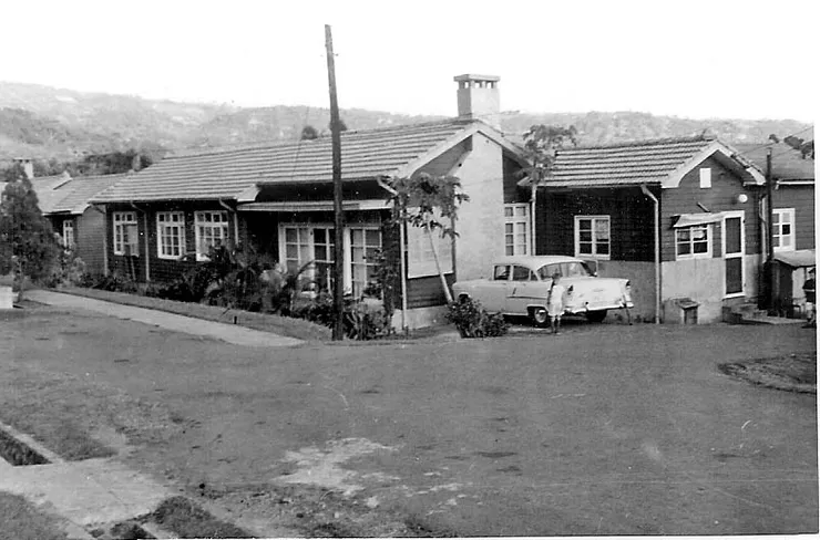 位於天母的美軍宿舍區(約1960年代。圖片來源:Taipei Air Station)