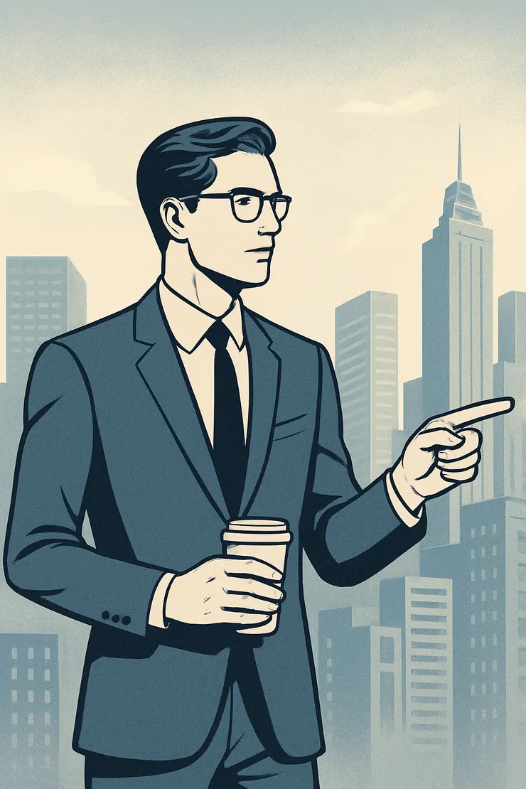 雅痞(Yuppie)意象示意圖。〈本意象示意圖由AI協助生成。〉