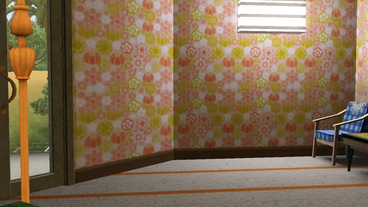 我不想房間感覺太幽暗，也想活潑些，所以選了這款壁紙。