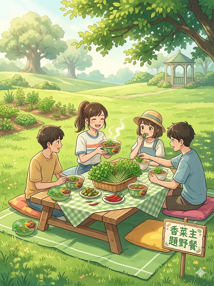 愚人節愉快 香菜泡麵超好吃