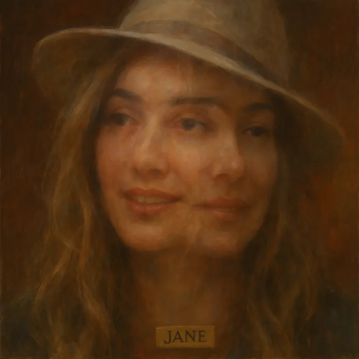 Jane had a peculiar gift. She could see the hidden impressions left behind in portraits - layers of emotion, fractured time, and overlapping identities.