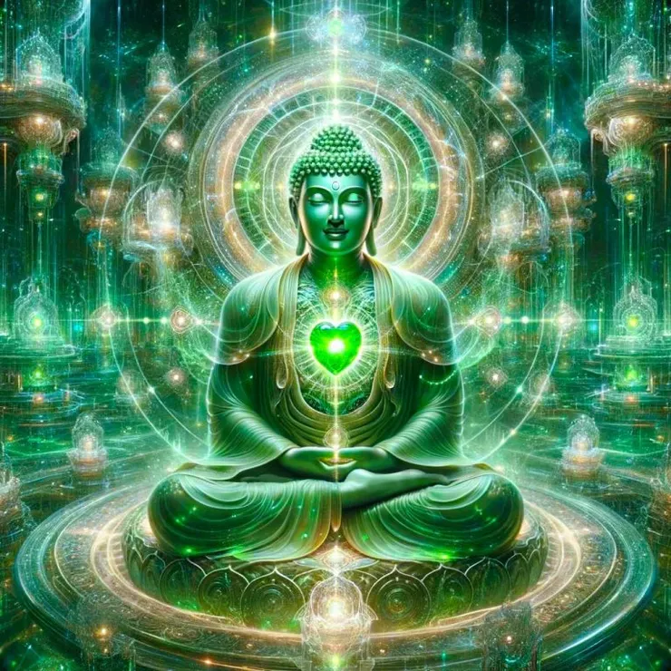 圖:雙生紫焰心輪增生舍利