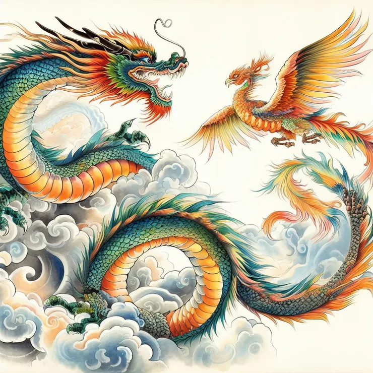 AI生圖-龍鳳呈祥