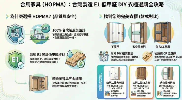 2026HOPMA衣櫃挑選統整圖