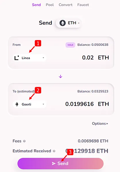 Linea｜測試網使用教學，教你如何領取測試代幣/跨鏈/兌換(faucet/bridge/swap)